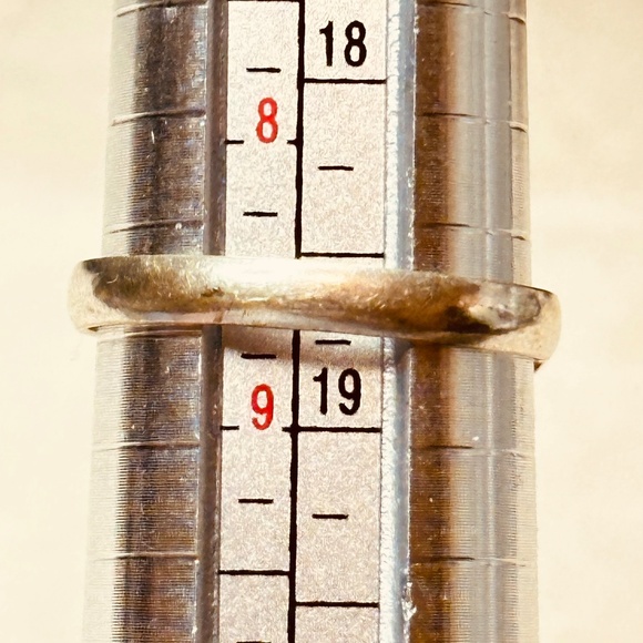 925 Sterling Silver Plated Red Onyx Ring Genuine Stone Round Cabochon EUC - Picture 10 of 10